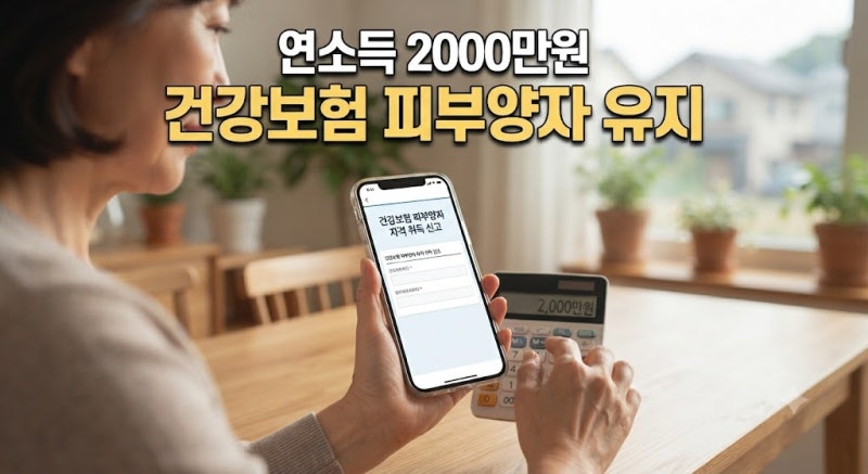 건강보험 피부양자 등록 조건 및 신청 방법 총정리