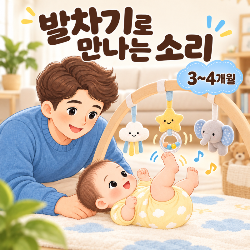 아기체육관 언제부터 쓸까요? 발차기로 대근육 키우는 방법