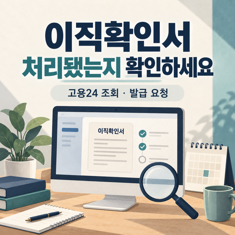 이직확인서 처리 여부 조회 방법, 고용24 확인과 발급 요청 절차