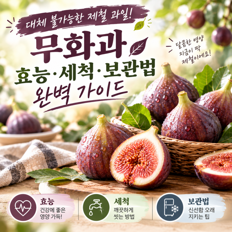 무화과 효능 먹는법 보관법, 칼로리와 세척 꿀팁 총정리