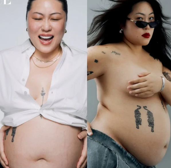 "106kg 몸무게, 못 할 건 없다!" 34세 백진경, 보그 만삭 파격 화보 공개 후 폭발적인 반응