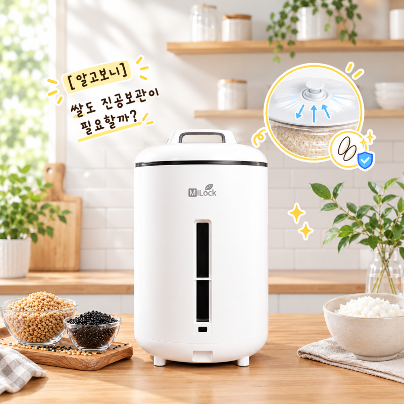 [알고보니] 진공쌀통 꼭 필요할까?｜미락 3세대 20kg 진공쌀통 알아보기