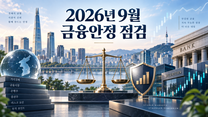 2026년 9월 기준금리 3.00%: 은행주·증권주 투자 체크포인트