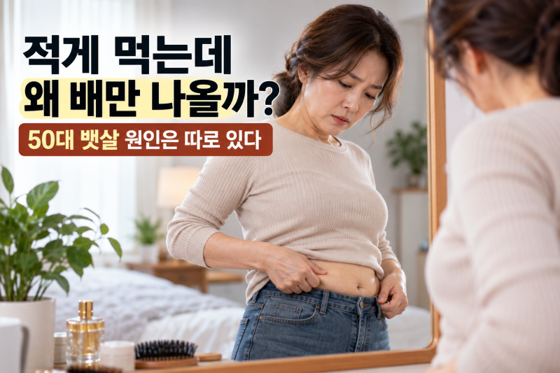 50대 뱃살 왜 배만 유독 나올까 적게 먹어도 늘어나는 원인과 줄이는 법