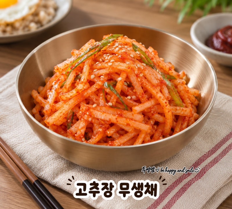 편스토랑 김재중 고추장 무생채 레시피, 매콤새콤 밑반찬 만들기