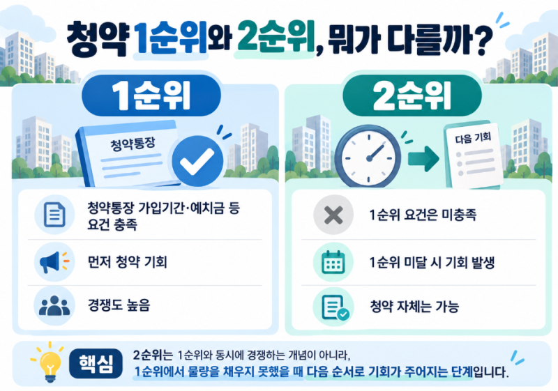 [부동산] 청약 1순위가 있는데 2순위 접수는 왜 따로 받을까?