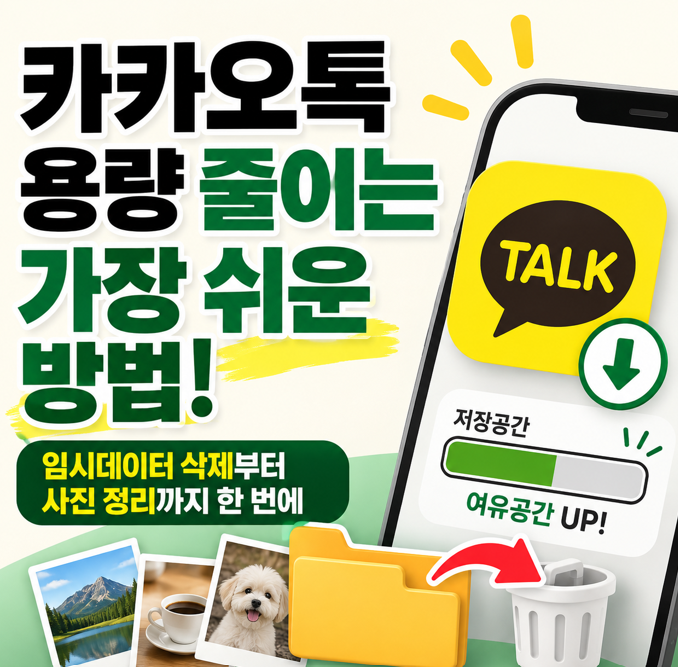 카카오톡 용량 왜 이렇게 클까? 저장공간 확 줄이는 가장 쉬운 방법