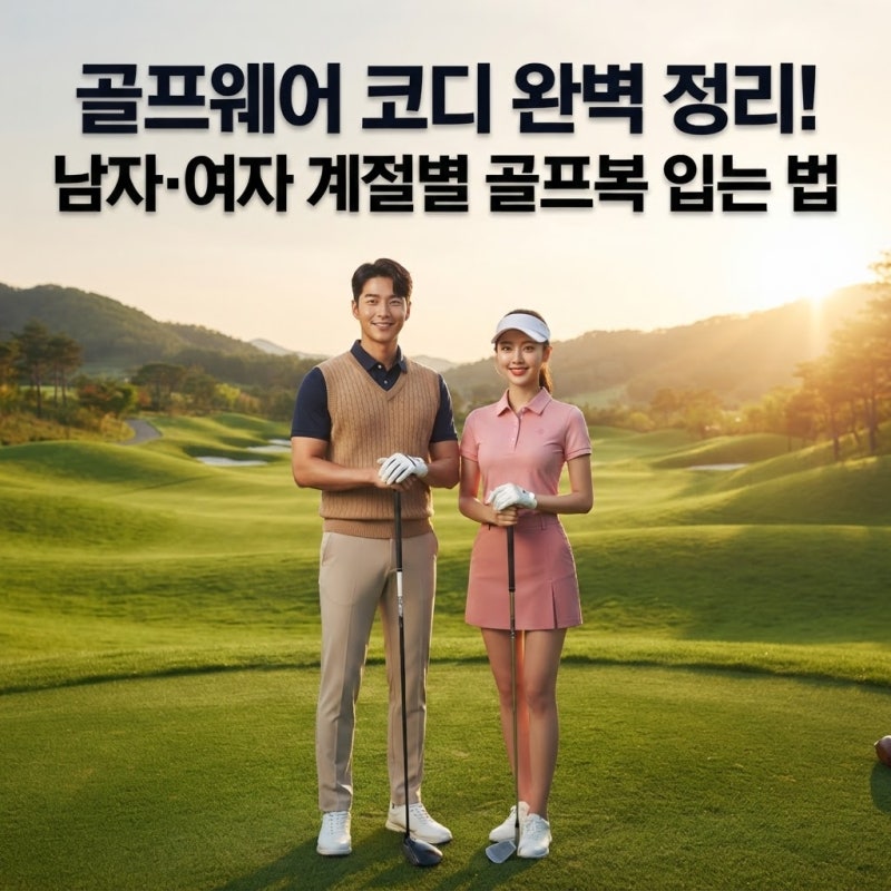 골프웨어 코디 완벽 정리!남자·여자 계절별 골프복 입는 법