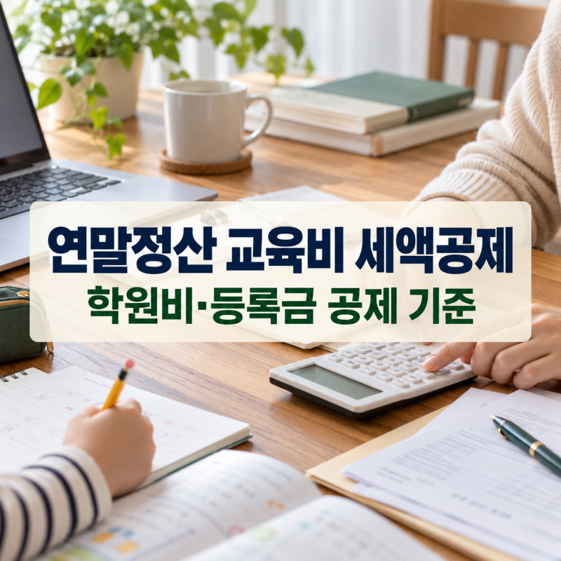 연말정산 교육비 세액공제｜학원비·대학등록금·학자금대출 공제 기준 총정리