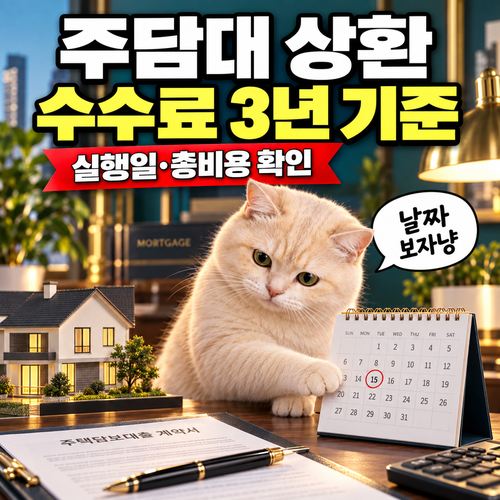 주담대 중도상환수수료 3년 지나면 안 낼까?