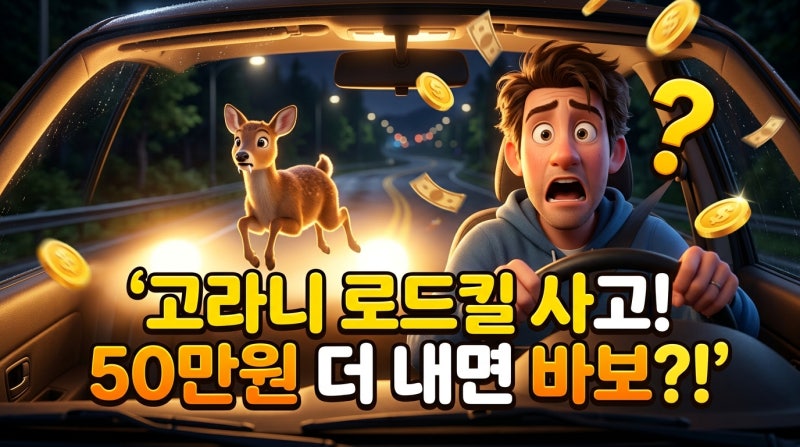 고라니 로드킬 사고, 50만원 더 내고 할증을 피해야 할까요? 전혀 아니에요!