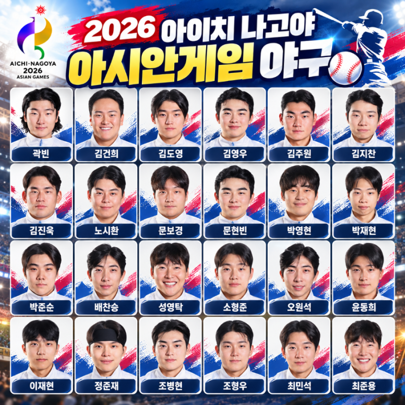2026 아시안게임 야구 한국 일본 결승, 대한민국 금메달 슈퍼라운드 뜻. 대회 총정리, 선수 포....