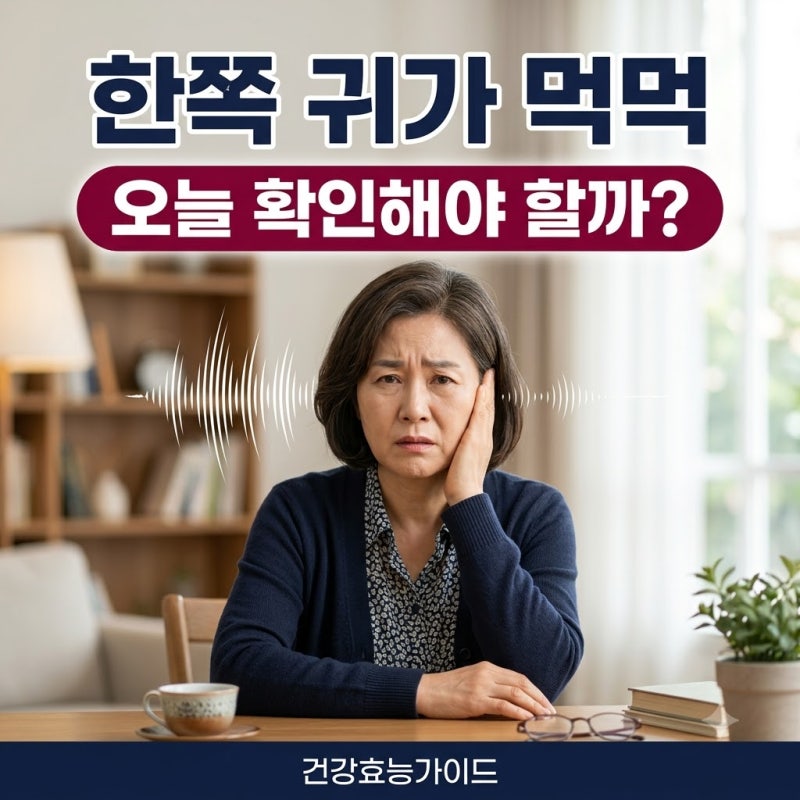 갑자기 한쪽 귀가 먹먹하다… 귀지보다 먼저 확인할 돌발성 난청 신호