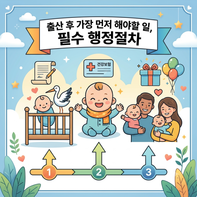 출산 후 가장 먼저 해야할 일 총정리, 초보부모 필수 행정절차 체크리스트