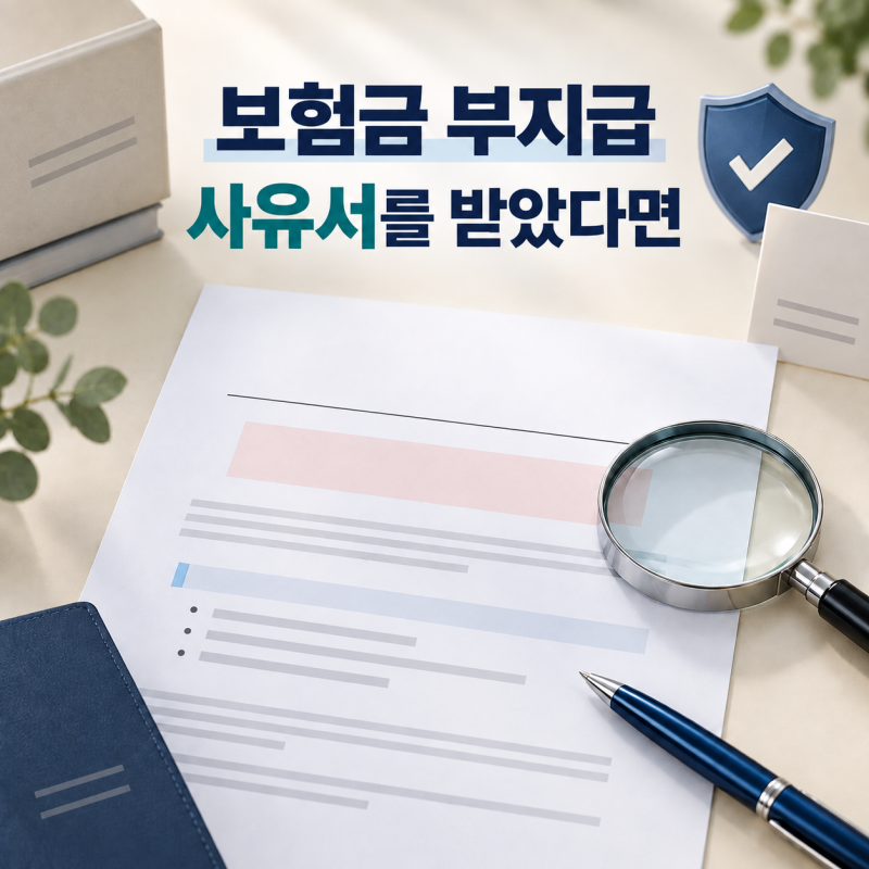 보험금 부지급 사유서를 받았다면｜지급거절 이유와 이의신청 전 확인할 5가지