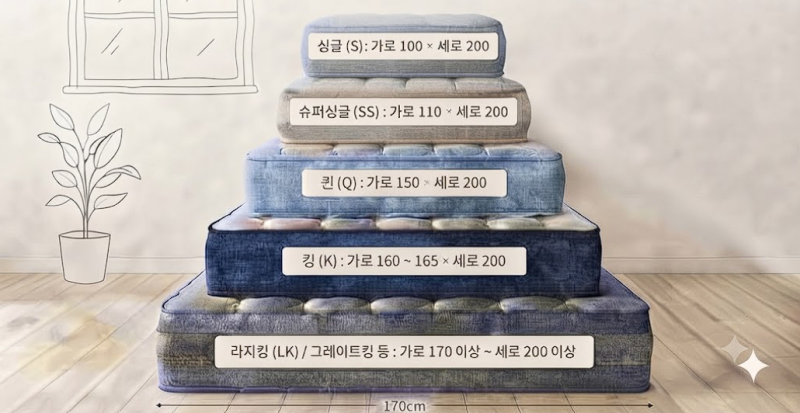 싱글부터 킹사이즈까지, 실패 없는 나만의 매트리스 사이즈 고르는 법