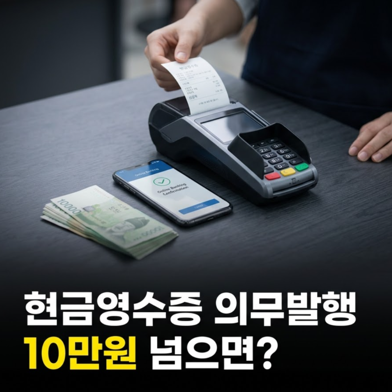 계좌이체도 현금영수증 발급 대상일까? 의무발행 10만원 기준