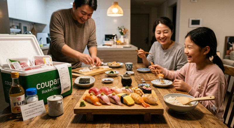 쿠팡 초밥 재료로 집에서 초밥 만들기 완벽 가이드 (단촛물 황금비율)