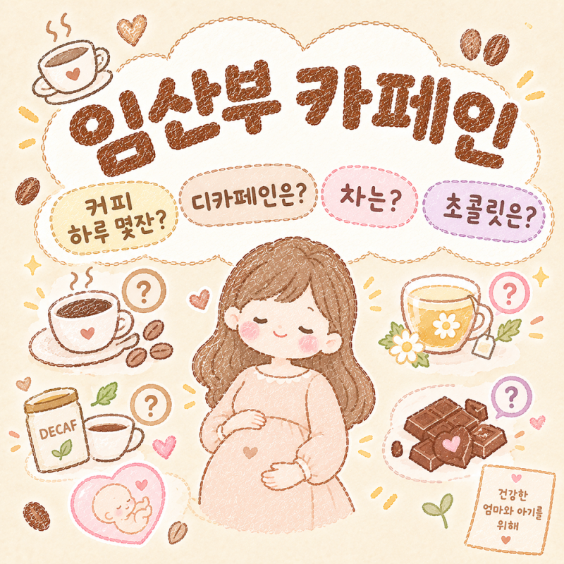 임산부 커피 디카페인 괜찮을까?, 카페인 하루 권쟝량 총정리