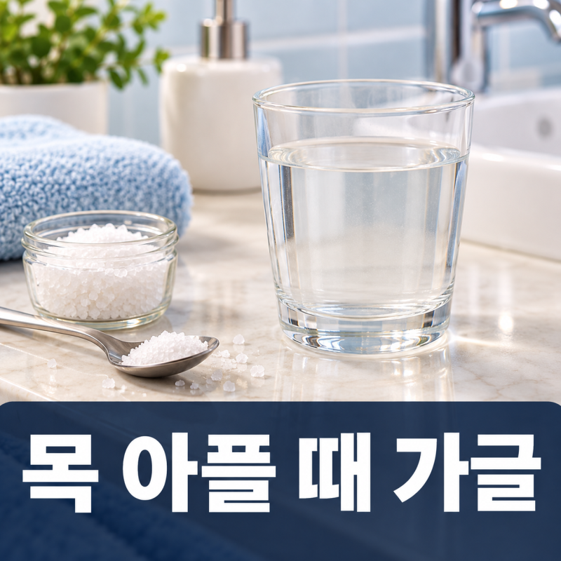 목 아플 때 가글하는 법, 소금물 비율부터 주의점까지