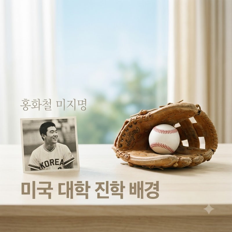홍화철 미지명 진짜 이유, 홍성흔 아들 서울고 좌완 투수의 미국행 선택 배경