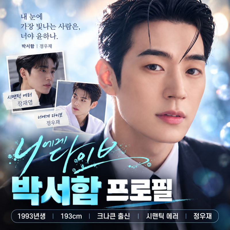 《너에게 다이브》 정우재 역 배우 박서함 | 1993년생·크나큰 출신·시맨틱 에러 장재영