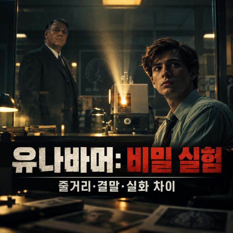 유나바머: 비밀 실험 등장인물 출연진 줄거리·결말｜하버드 실험은 테드 카진스키를 만들었....