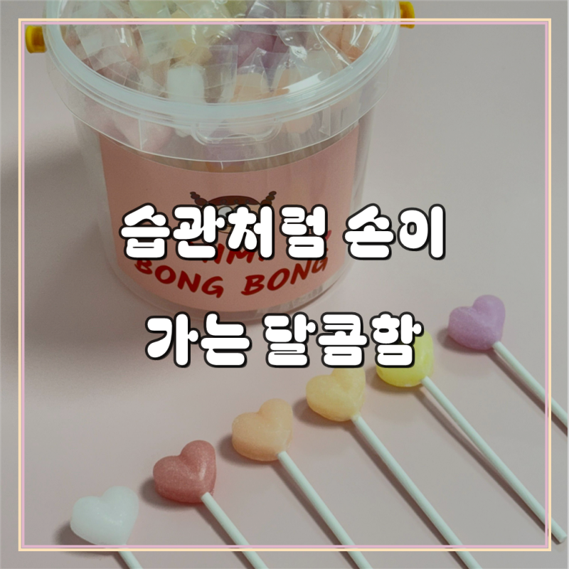 대용량 수제 하트 자일리톨 캔디 무설탕 막대사탕 (큰하트 막대사탕 과일믹스맛)