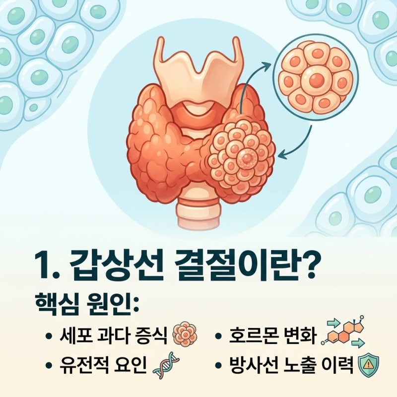 갑상선 결절 증상과 원인, 암(양성 VS 악성) 구분법 및 초음파 검사 정리