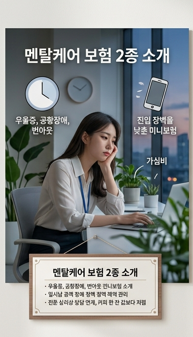 "커피 한 잔 값으로 마음도 보장받는다" 요즘 뜨는 멘탈케어 보험