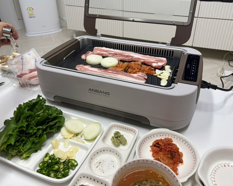 연기+냄새+기름잡는 전기그릴, 안방그릴 울트라 시즌6 선물 받은 후기