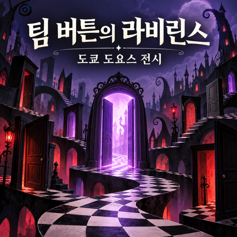 [도쿄/전시회]2026 도쿄 팀 버튼의 라비린스 전시｜도요스 일정·티켓 가격·예매 방법 총정리