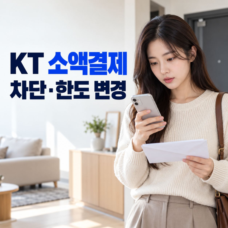 KT 소액결제 차단 및 해제 방법, 이용한도 변경하기