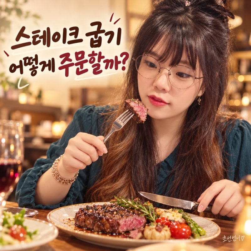 스테이크 굽기 주문법, 레어부터 웰던까지 취향 찾기