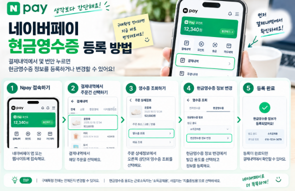 네이버페이 현금영수증 했는데 왜 안 보이지? 발급부터 홈택스 확인까지!