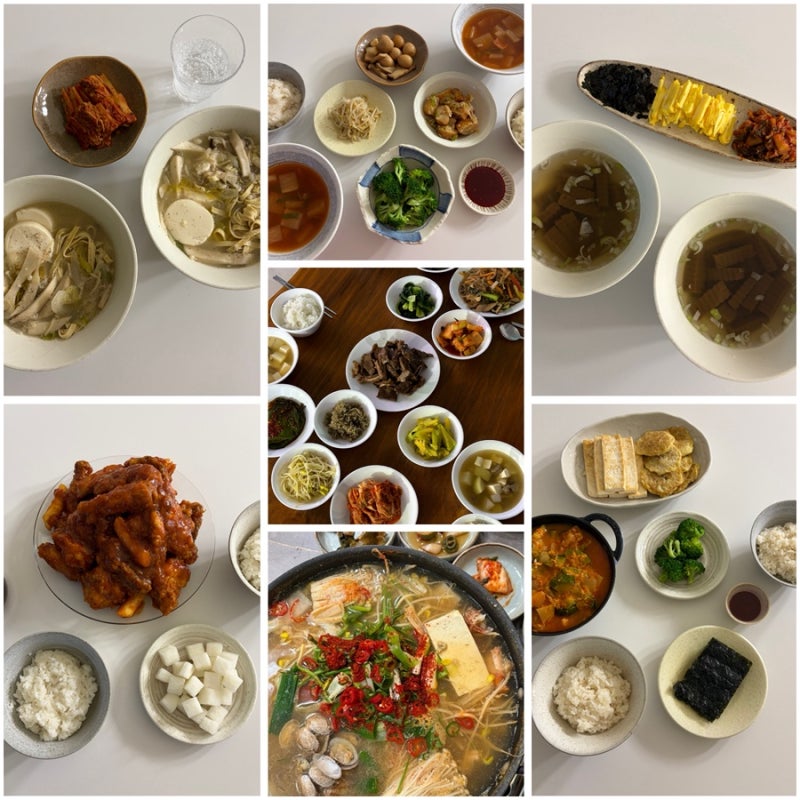 오늘 뭐먹지? 9월 넷째주 집밥기록 / 주간 밥상, 저녁 메뉴 추천