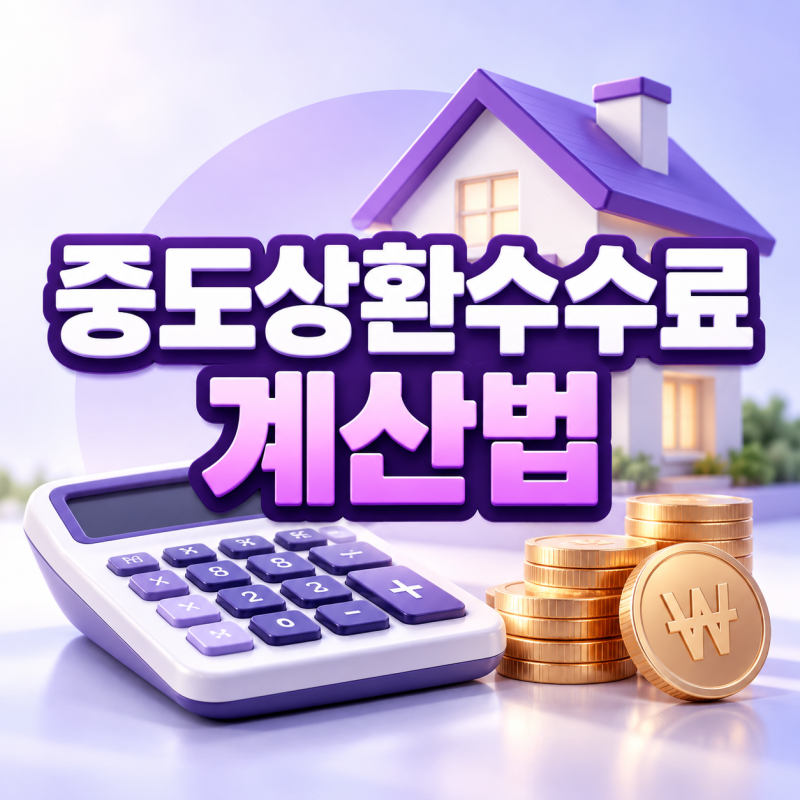대출 중도상환수수료 계산법, 3년 면제와 조기상환 손익 계산