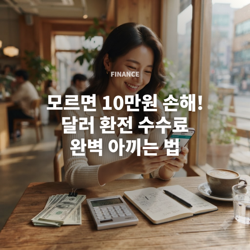 달러 환전 계산 방법, 우대율 90% 적용 시 실제 수수료 확인법