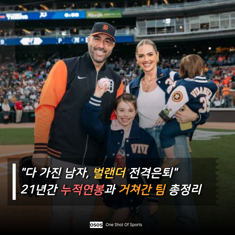 "누적 연봉만 4200억 이상" 21세기 MLB 최고의 레전드 금강벌괴, 저스틴 벌랜더 전격 은퇴…그가....