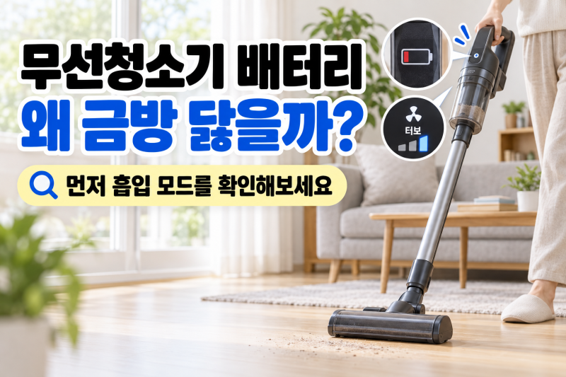 무선청소기 배터리가 금방 닳을 때, 사용 시간과 배터리 상태 확인 방법