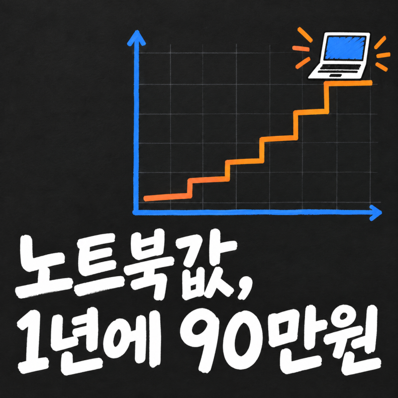 노트북 가격 추이, 그램 프로 264만원이 354만원 된 1년과 다음 흐름