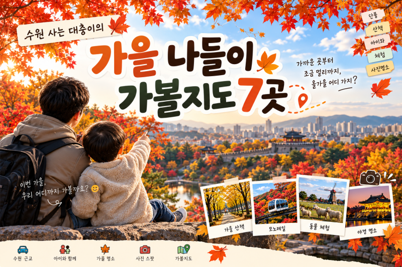 수원 근교 가을 나들이 가볼지도 7곳｜아이와 어디 갈까?