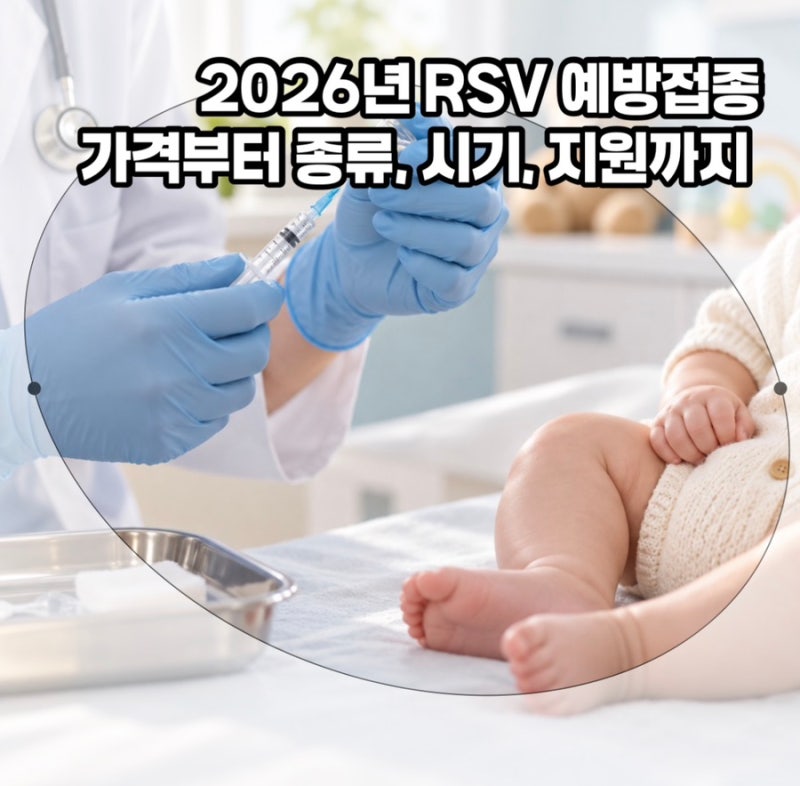 RSV 예방접종 가격부터 종류, 시기, 지원까지 2026 총정리