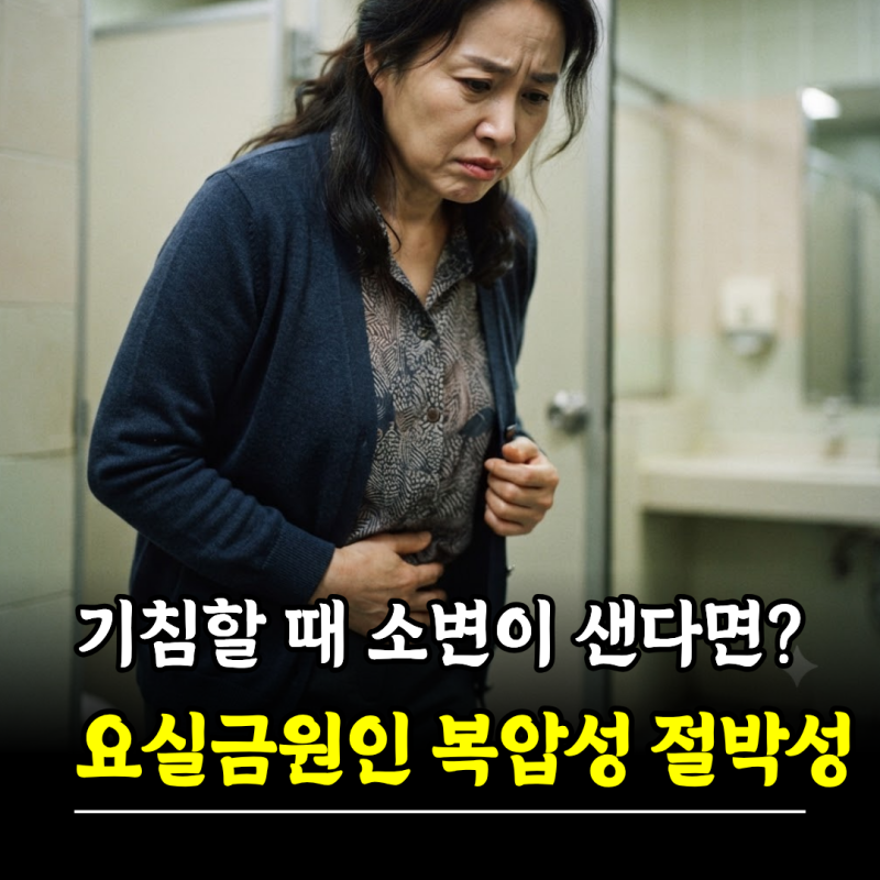기침할 때 소변이 샌다면? 요실금원인 복압성 절박성 요실금 차이, 운동 방법