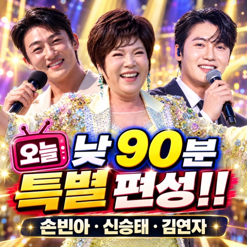 “오늘 낮 90분 특별 편성!” 손빈아·신승태·김연자, 한가위 무대