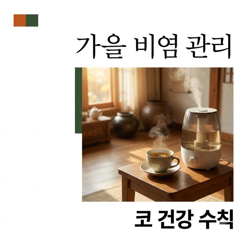 가을 알레르기 비염 심할 때 콧물 멈추는 생활 관리법 5가지