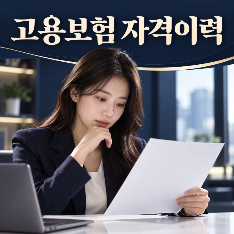 고용보험 자격이력내역서 발급 방법｜상용·일용 이력 선택과 제출 확인