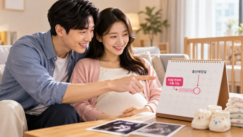 배우자 출산휴가 출산 전에도 쓸 수 있나요? 예정일 50일 전부터 가능합니다