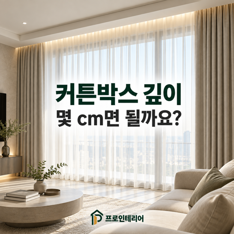 커튼박스 깊이 몇 cm면 될까요? 이중커튼 달기 전 꼭 확인하세요
