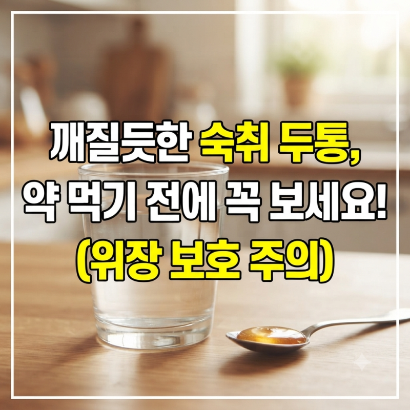 아침에 깨질듯한 숙취두통, 무작정 두통약 먹기 전에 꼭 알아야 할 주의사항
